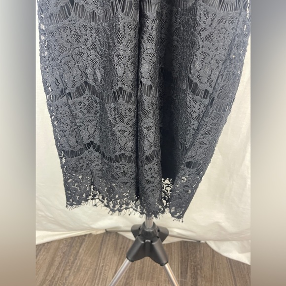 Wishlist Apparel Sleeveless Halter Lace Black Mini Dress Size Medium NWT - Picture 11 of 14